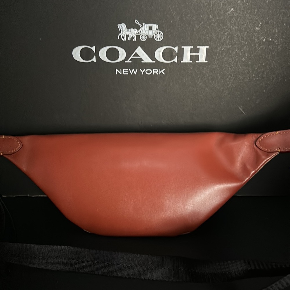 NWT Rare Coach Rexy Halloween Charter Belt Bag 7 Signature Canvas Print Purse - Picture 8 of 11